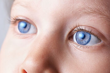 Closeup of a Child's Blue Eyes